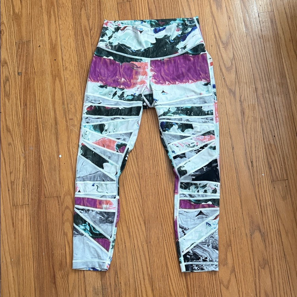 Lululemon High Times Pant Unicorn Tears 7/8 length